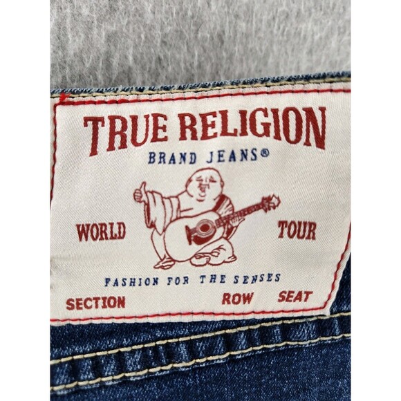 True‎ Religion Billy Jeans 38 Flap T Snap Bootcut Relaxed Stretch 42 40x34 - Picture 14 of 16